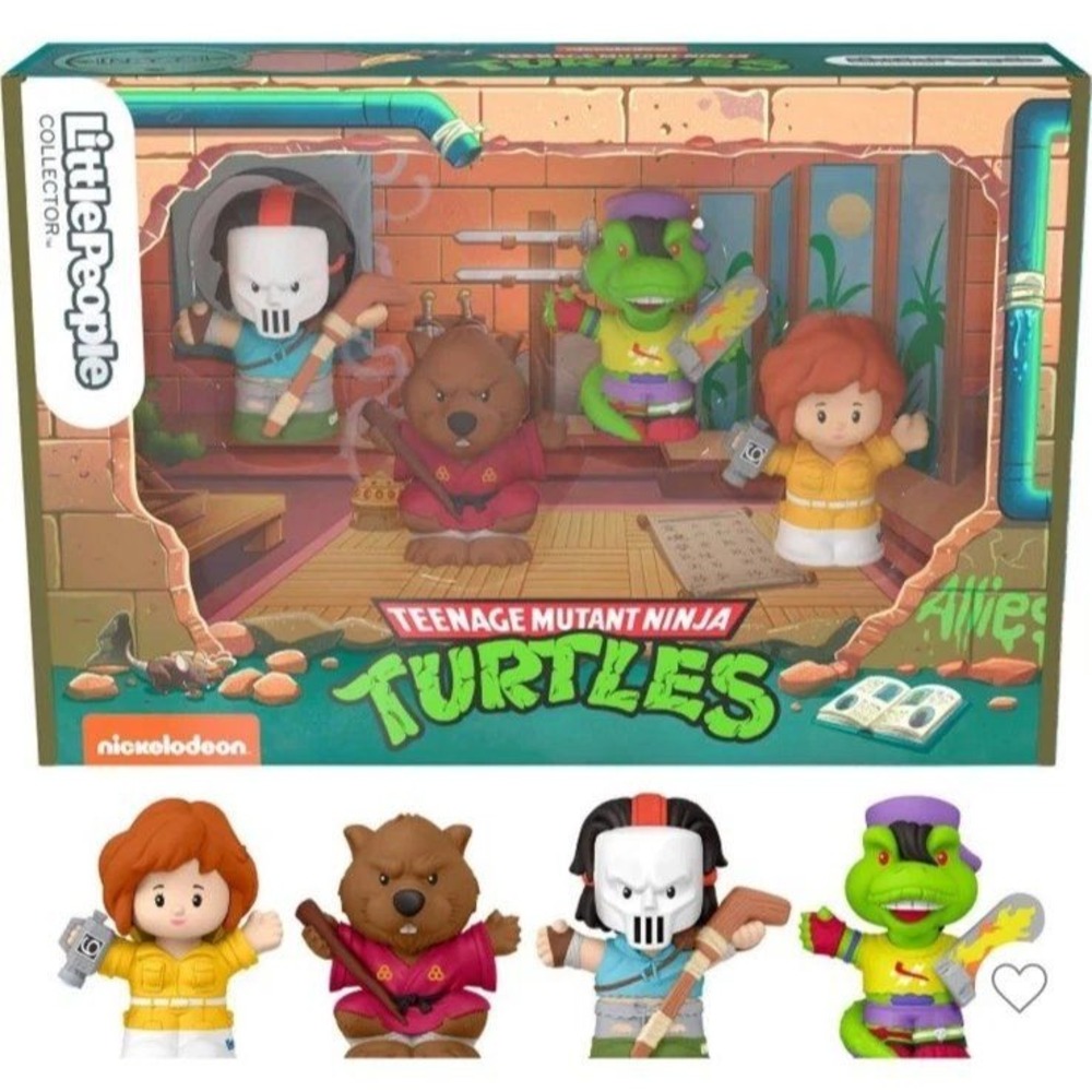 Fisher-Price Little People Collector TMNT Ninja Turtles Allies Figure Set JDG40